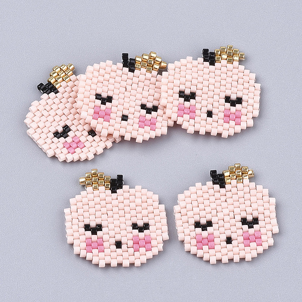 PandaHall Handmade Japanese Seed Beads, Loom Pattern, Children, Misty Rose, 23~24x22~23x2mm Glass Human Red
PandaHall Handmade Japanese Seed Beads, Loom Pattern, Children, Misty Rose, 23~24x22~23x2mm Glass Human Red