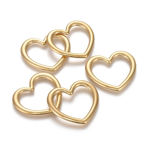 PandaHall Ion Plating(IP) 304 Stainless Steel Linking Rings, Heart, Golden, 28.5x32x2.5mm, Inner Diameter: 22.5x24mm 304 Stainless Steel...
PandaHall Ion Plating(IP) 304 Stainless Steel Linking Rings, Heart, Golden, 28.5x32x2.5mm, Inner Diameter: 22.5x24mm 304 Stainless Steel...