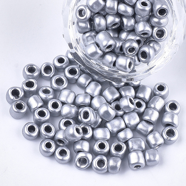 PandaHall Plated Glass Seed Beads, Metallic Colours, Round, Silver, 5~6x3~5mm, Hole: 1.2~2mm, about 2500pcs/bag Glass Silver
PandaHall Plated Glass Seed Beads, Metallic Colours, Round, Silver, 5~6x3~5mm, Hole: 1.2~2mm, about 2500pcs/bag Glass Silver