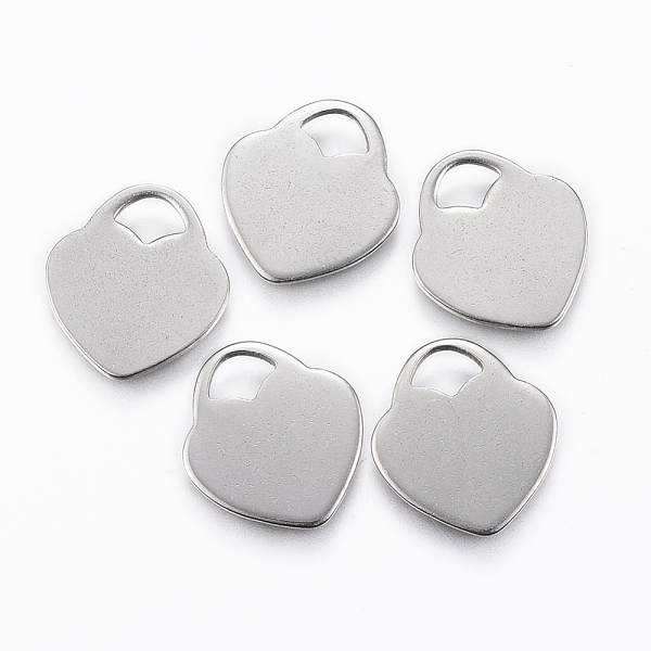 PandaHall 201 Stainless Steel Charms, Stamping Blank Tag, Heart Lock, Stainless Steel Color, 14x12.5x0.8mm, Hole: 4x3.5mm 201 Stainless...
PandaHall 201 Stainless Steel Charms, Stamping Blank Tag, Heart Lock, Stainless Steel Color, 14x12.5x0.8mm, Hole: 4x3.5mm 201 Stainless...