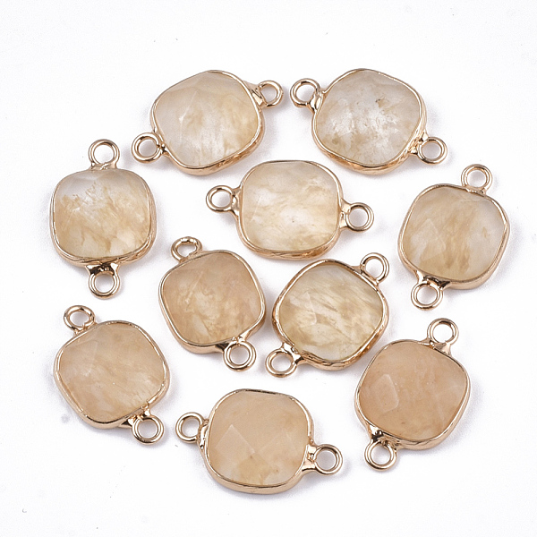 PandaHall Synthetic Tigerskin Glass Links connectors, with Brass Findings, Square, Golden, 21x13x5~5.5mm, Hole: 2.5mm Watermelon Stone...
PandaHall Synthetic Tigerskin Glass Links connectors, with Brass Findings, Square, Golden, 21x13x5~5.5mm, Hole: 2.5mm Watermelon Stone...