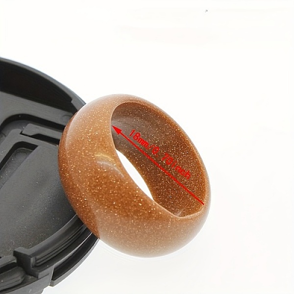 PandaHall Synthetic Goldstone Plain Band Rings, 12mm, Inner Diameter: 18mm Goldstone
PandaHall Synthetic Goldstone Plain Band Rings, 12mm, Inner Diameter: 18mm Goldstone
