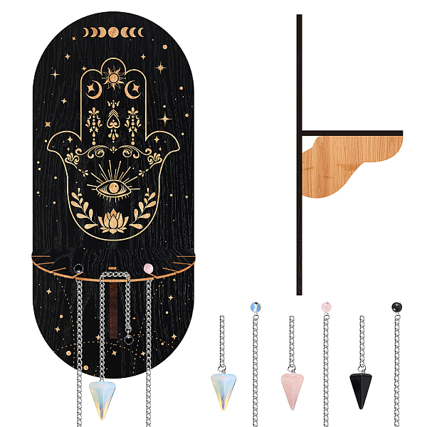 PandaHall CRASPIRE DIY Pendulum Divination Making Kit, Including Cone Mixed Gemstone Dowsing Pendulum, Black Oval Hanging Wooden Crystal...
PandaHall CRASPIRE DIY Pendulum Divination Making Kit, Including Cone Mixed Gemstone Dowsing Pendulum, Black Oval Hanging Wooden Crystal...