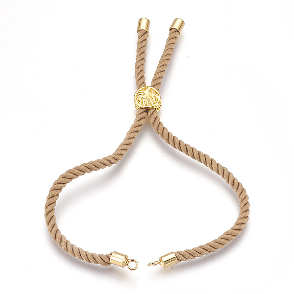 PandaHall Cotton Cord Bracelet Making, with Brass Findings, Flat Round with Tree of Life, Real 18K Gold Plated, Peru, 8-5/8 inch(22cm), Hole..., Brown
PandaHall Cotton Cord Bracelet Making, with Brass Findings, Flat Round with Tree of Life, Real 18K Gold Plated, Peru, 8-5/8 inch(22cm), Hole..., Brown