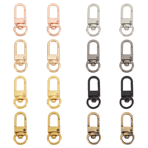 PandaHall Key Chain Clips, 16pcs 8 Colors Swivel Clasps 1.2x0.5 Lobster Claw Clasps Zinc Alloy Lanyard Snap Hooks Spring Clasp for Home Car...
PandaHall Key Chain Clips, 16pcs 8 Colors Swivel Clasps 1.2x0.5 Lobster Claw Clasps Zinc Alloy Lanyard Snap Hooks Spring Clasp for Home Car...