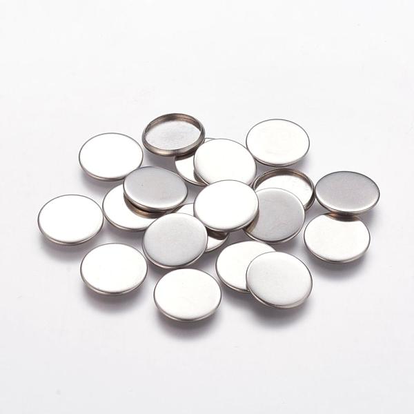 PandaHall Flat Round 304 Stainless Steel Plain Edge Bezel Cups, Cabochon Settings, Stainless Steel Color, 14x2mm 304 Stainless Steel Flat...
PandaHall Flat Round 304 Stainless Steel Plain Edge Bezel Cups, Cabochon Settings, Stainless Steel Color, 14x2mm 304 Stainless Steel Flat...