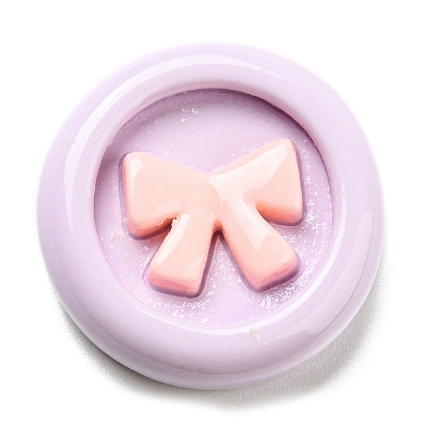 PandaHall Opaque Resin Cabochons, Flat Round with Bowknot, Lavender, 22x6mm Resin Flat Round Purple
PandaHall Opaque Resin Cabochons, Flat Round with Bowknot, Lavender, 22x6mm Resin Flat Round Purple
