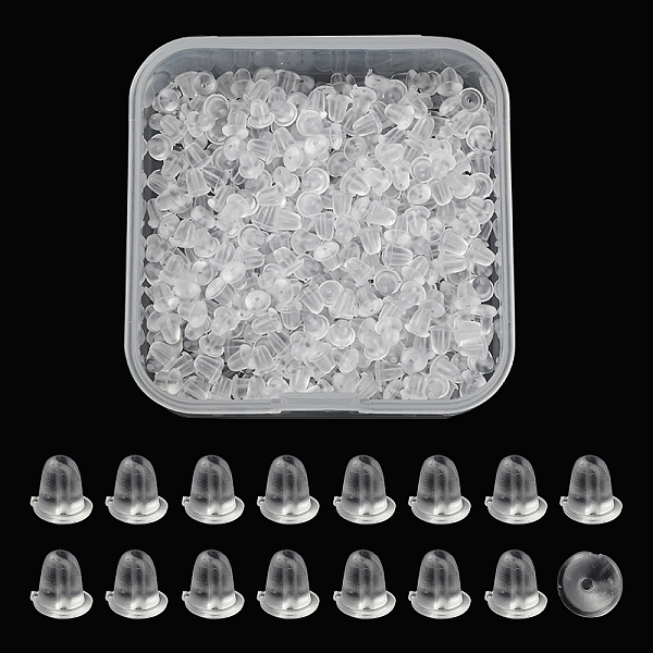 PandaHall 500Pcs Plastic Ear Nuts, Bell Ear Nuts, Ear Backs, Clear, 4x4mm, Hole: 1mm Plastic Clear
PandaHall 500Pcs Plastic Ear Nuts, Bell Ear Nuts, Ear Backs, Clear, 4x4mm, Hole: 1mm Plastic Clear
