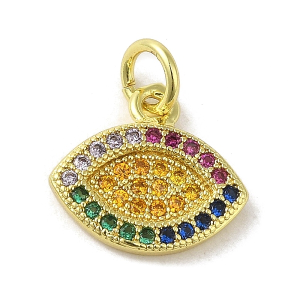 PandaHall Brass Micro Pave Cubic Zirconia Charms, Real 18K Gold Plated, Eye Charms, Colorful, 11.5x12.5x2mm, Hole: 3mm Brass+Cubic Zirconia...
PandaHall Brass Micro Pave Cubic Zirconia Charms, Real 18K Gold Plated, Eye Charms, Colorful, 11.5x12.5x2mm, Hole: 3mm Brass+Cubic Zirconia...