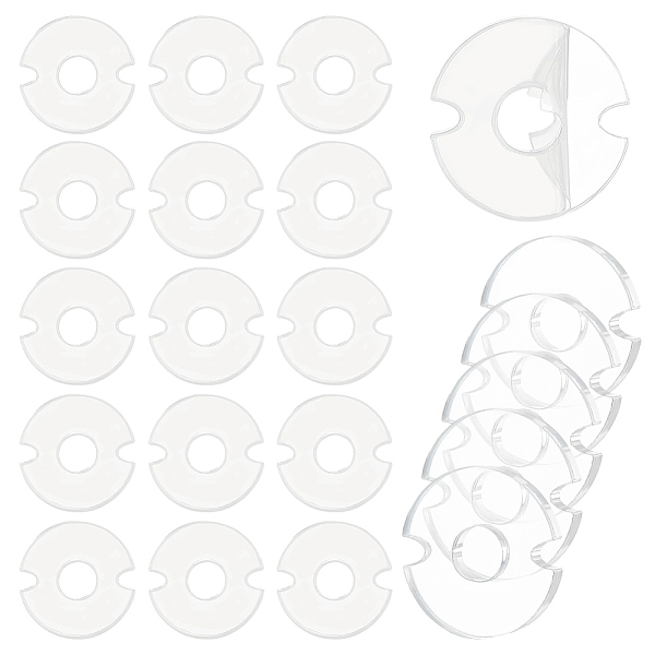 PandaHall BENECREAT 50Pcs Acrylic Hat Pompom Holder, Flat Round, 20x19.5x3mm, Hole: 6.2mm Acrylic Flat Round Clear
PandaHall BENECREAT 50Pcs Acrylic Hat Pompom Holder, Flat Round, 20x19.5x3mm, Hole: 6.2mm Acrylic Flat Round Clear