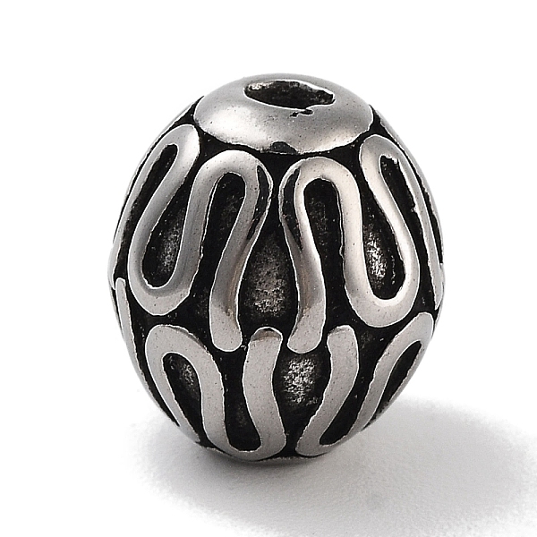 PandaHall Retro 304 Stainless Steel Beads, Oval, Antique Silver, 10x9mm, Hole: 2mm 304 Stainless Steel Oval
PandaHall Retro 304 Stainless Steel Beads, Oval, Antique Silver, 10x9mm, Hole: 2mm 304 Stainless Steel Oval
