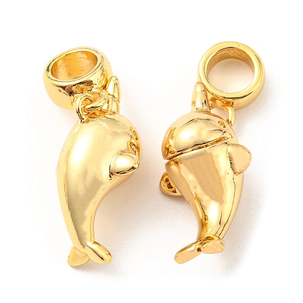 PandaHall Brass European Dangle Charms, Large Hole Pendants, Lead Free & Cadmium Free, Dolphin Charm, Real 18K Gold Plated, 28mm, Hole: 5mm...
PandaHall Brass European Dangle Charms, Large Hole Pendants, Lead Free & Cadmium Free, Dolphin Charm, Real 18K Gold Plated, 28mm, Hole: 5mm...