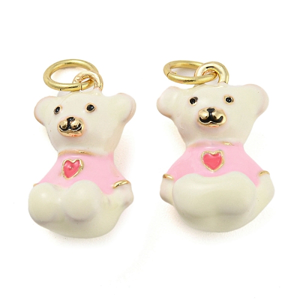 PandaHall Bear Rack Plating Brass Enamel Pendants, with Jump Ring, Long-Lasting Plated, Cadmium Free & Lead Free, Real 18K Gold Plated, Pink...
PandaHall Bear Rack Plating Brass Enamel Pendants, with Jump Ring, Long-Lasting Plated, Cadmium Free & Lead Free, Real 18K Gold Plated, Pink...