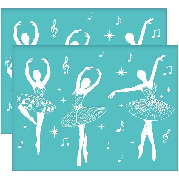 PandaHall Self-Adhesive Silk Screen Printing Stencil, for Painting on Wood, DIY Decoration T-Shirt Fabric, Turquoise, Ballet Pattern...
PandaHall Self-Adhesive Silk Screen Printing Stencil, for Painting on Wood, DIY Decoration T-Shirt Fabric, Turquoise, Ballet Pattern...