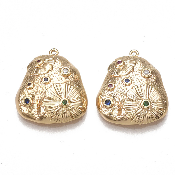 PandaHall Brass Pendants, Nickel Free, Real 18K Gold Plated, with Cubic Zirconia, Colorful, Nuggets, 20x17.5x4.5mm, Hole: 0.9mm Brass+Cubic...
PandaHall Brass Pendants, Nickel Free, Real 18K Gold Plated, with Cubic Zirconia, Colorful, Nuggets, 20x17.5x4.5mm, Hole: 0.9mm Brass+Cubic...