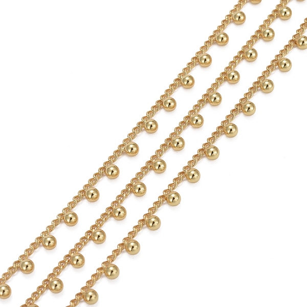 PandaHall Handmade Brass Curb Chains, with Brass Ball Beads and Spool, Long-Lasting Plated, Soldered, Real 18K Gold Plated, Link...
PandaHall Handmade Brass Curb Chains, with Brass Ball Beads and Spool, Long-Lasting Plated, Soldered, Real 18K Gold Plated, Link...