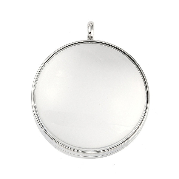 PandaHall 304 Stainless Stee Locket Pendants, with Glass, Flat Round Charm, Stainless Steel Color, 41x34x17mm, Hole: 5mm 304 Stainless Steel...
PandaHall 304 Stainless Stee Locket Pendants, with Glass, Flat Round Charm, Stainless Steel Color, 41x34x17mm, Hole: 5mm 304 Stainless Steel...