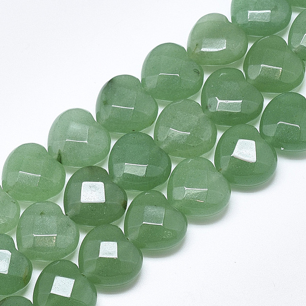 PandaHall Natural Green Aventurine Beads Strands, Faceted, Heart, 14.5~15x15~15.5x7~8mm, Hole: 1.2mm, about 14pcs/strand, 7.6 inch Green...
PandaHall Natural Green Aventurine Beads Strands, Faceted, Heart, 14.5~15x15~15.5x7~8mm, Hole: 1.2mm, about 14pcs/strand, 7.6 inch Green...
