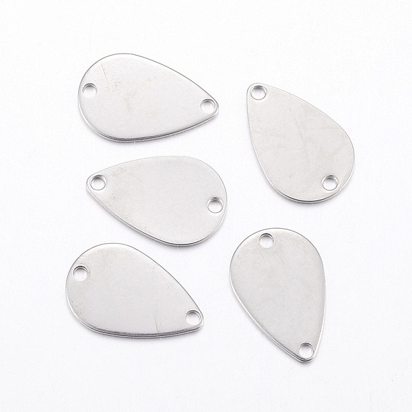 PandaHall 304 Stainless Steel Links connectors, teardrop, Stainless Steel Color, 15x10x0.8mm, Hole: 1.2mm 304 Stainless Steel Teardrop
PandaHall 304 Stainless Steel Links connectors, teardrop, Stainless Steel Color, 15x10x0.8mm, Hole: 1.2mm 304 Stainless Steel Teardrop