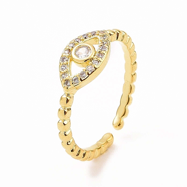 PandaHall Clear Cubic Zirconia Evil Eye Open Cuff Ring, Brass Jewelry for Women, Real 18K Gold Plated, Inner Diameter: 15.5mm Brass+Cubic...
PandaHall Clear Cubic Zirconia Evil Eye Open Cuff Ring, Brass Jewelry for Women, Real 18K Gold Plated, Inner Diameter: 15.5mm Brass+Cubic...