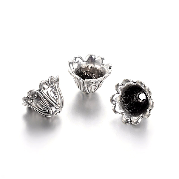PandaHall Tibetan Style Alloy Bead Caps, Cadmium Free & Nickel Free & Lead Free, Antique Silver, 15x11mm, Hole: 2mm, Inner Diameter: 10mm...
PandaHall Tibetan Style Alloy Bead Caps, Cadmium Free & Nickel Free & Lead Free, Antique Silver, 15x11mm, Hole: 2mm, Inner Diameter: 10mm...