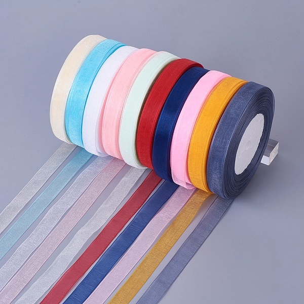 PandaHall Sheer Organza Ribbon, DIY Material for Ribbon, Mixed Color, 1/2 inch(12mm), 500yards(457.2m) Polyester None Multicolor
PandaHall Sheer Organza Ribbon, DIY Material for Ribbon, Mixed Color, 1/2 inch(12mm), 500yards(457.2m) Polyester None Multicolor