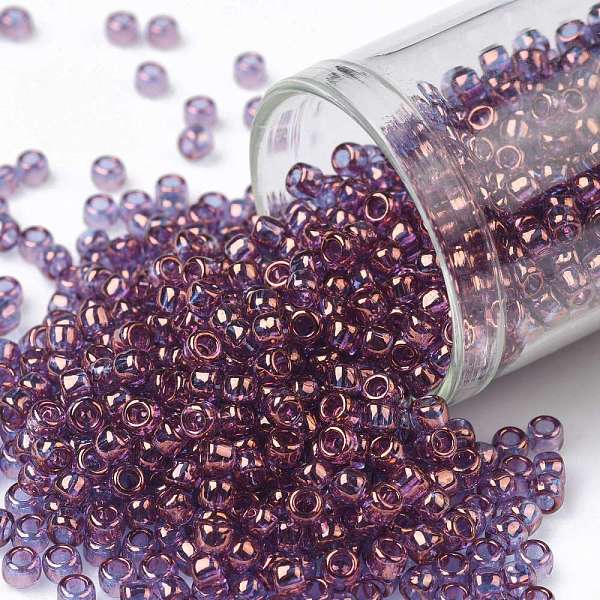 PandaHall TOHO Round Seed Beads, Japanese Seed Beads, (202) Gold Luster Lilac, 8/0, 3mm, Hole: 1mm, about 222pcs/bottle, 10g/bottle Glass..., Purple
PandaHall TOHO Round Seed Beads, Japanese Seed Beads, (202) Gold Luster Lilac, 8/0, 3mm, Hole: 1mm, about 222pcs/bottle, 10g/bottle Glass..., Purple