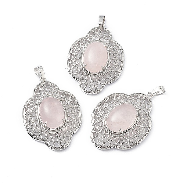 PandaHall Natural Rose Quartz Pendants, Flower Charms, with Platinum Plated Brass Findings, 44x32x10mm, Hole: 8x5mm Rose Quartz Flower
PandaHall Natural Rose Quartz Pendants, Flower Charms, with Platinum Plated Brass Findings, 44x32x10mm, Hole: 8x5mm Rose Quartz Flower