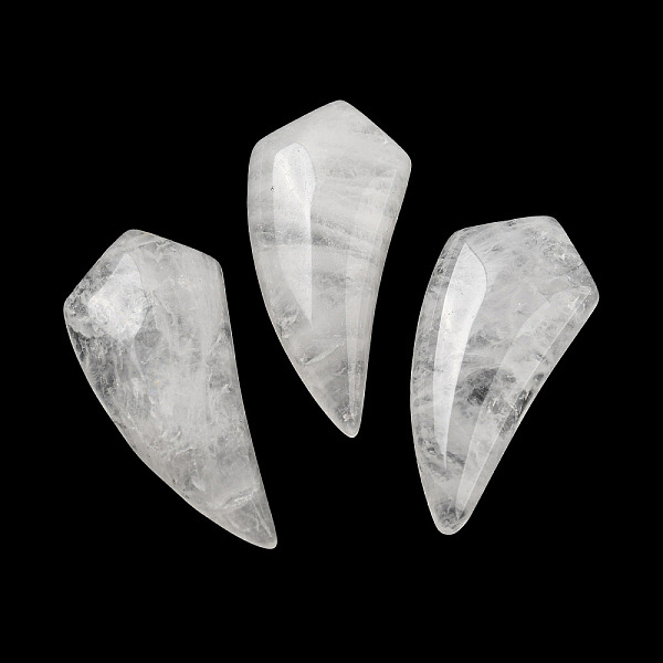PandaHall Natural Quartz Crystal Pendants, Rock Crystal Pendants, Horn Charms, 39~40x18~18.5x6.5~8mm, Hole: 1.2mm Quartz Crystal Horn
PandaHall Natural Quartz Crystal Pendants, Rock Crystal Pendants, Horn Charms, 39~40x18~18.5x6.5~8mm, Hole: 1.2mm Quartz Crystal Horn