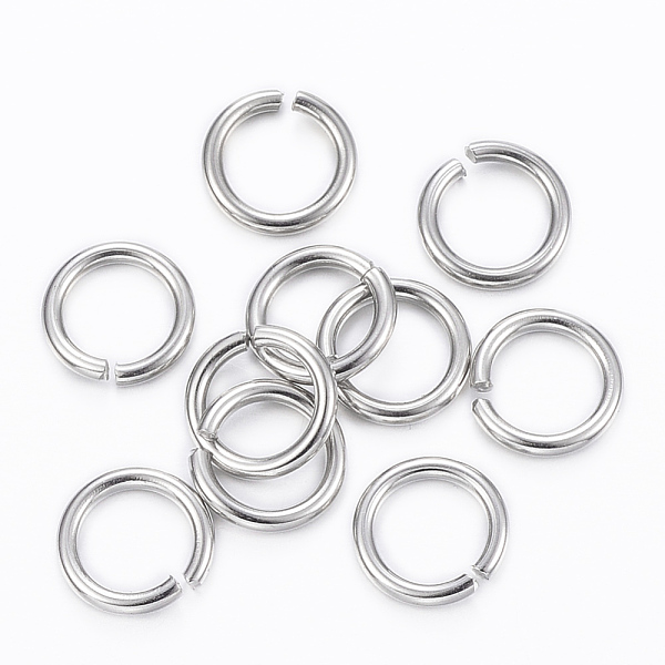 PandaHall 304 Stainless Steel Open Jump Rings, Stainless Steel Color, 18 Gauge, 8x1mm, Inner Diameter: 6mm 304 Stainless Steel
PandaHall 304 Stainless Steel Open Jump Rings, Stainless Steel Color, 18 Gauge, 8x1mm, Inner Diameter: 6mm 304 Stainless Steel