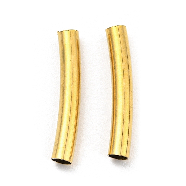 PandaHall 304 Stainless Steel Tube Beads, Curved Tube, Golden, 15x2.5mm, Hole: 2mm 304 Stainless Steel Tube
PandaHall 304 Stainless Steel Tube Beads, Curved Tube, Golden, 15x2.5mm, Hole: 2mm 304 Stainless Steel Tube