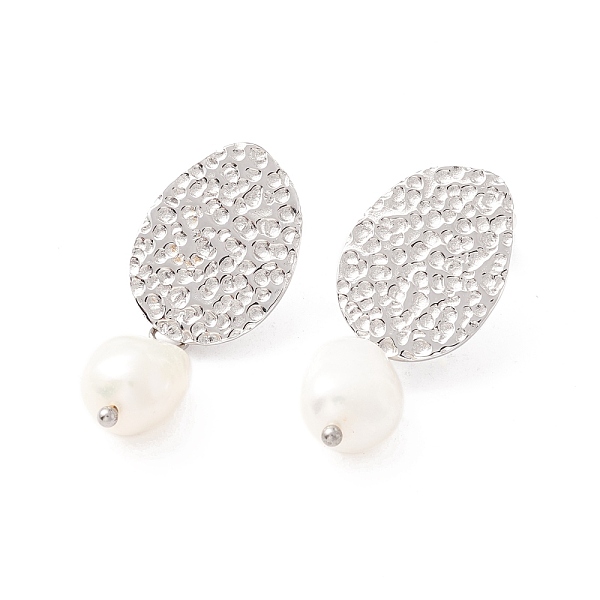 PandaHall 304 Stainless Steel Stud Earrings, with Pearl Beads, for Women, Platinum, 35.5mm, Pin: 0.8mm 304 Stainless Steel Others
PandaHall 304 Stainless Steel Stud Earrings, with Pearl Beads, for Women, Platinum, 35.5mm, Pin: 0.8mm 304 Stainless Steel Others