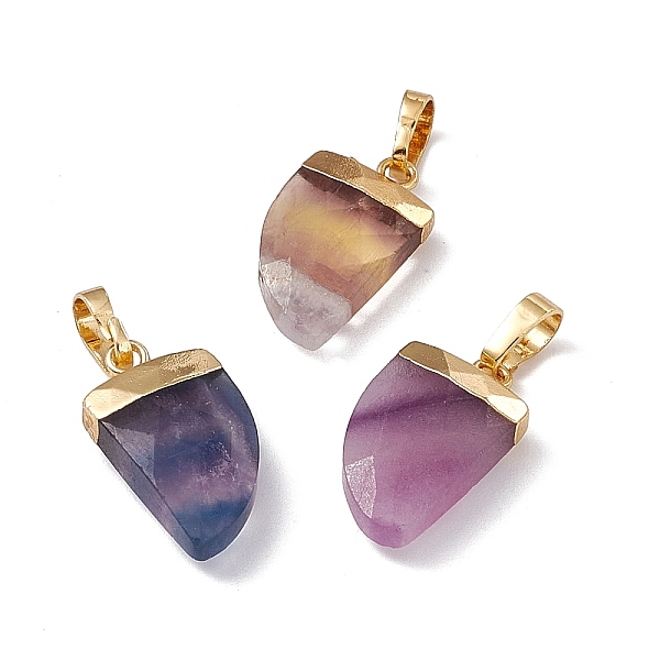 PandaHall Natural Fluorite Pendants, Faceted Scabbard Charms, with Rack Plating Brass Findings, Golden, 18x10.5x5mm, Hole: 6x3.5mm Fluorite...
PandaHall Natural Fluorite Pendants, Faceted Scabbard Charms, with Rack Plating Brass Findings, Golden, 18x10.5x5mm, Hole: 6x3.5mm Fluorite...