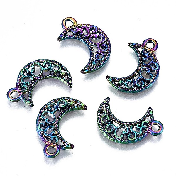 PandaHall Rainbow Color Alloy Pendants, Cadmium Free & Lead Free, Moon, 18x12x1.5mm, Hole: 1.6mm, 40pcs/box Alloy Moon
PandaHall Rainbow Color Alloy Pendants, Cadmium Free & Lead Free, Moon, 18x12x1.5mm, Hole: 1.6mm, 40pcs/box Alloy Moon