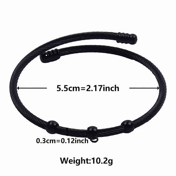 PandaHall Elegant and Stylish Design 304 Stainless Steel Adjustable Bangles for Women Stainless Steel
PandaHall Elegant and Stylish Design 304 Stainless Steel Adjustable Bangles for Women Stainless Steel