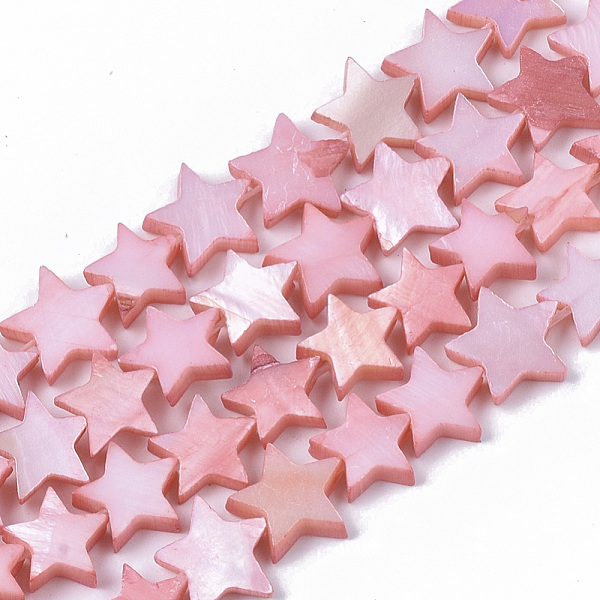 PandaHall Freshwater Shell Beads Strands, Dyed, Star, Pink, 9~10.5x9.5~11.5x2~3mm, Hole: 1mm, about 38pcs/Strand, 11.8 inch~13.3 inch...
PandaHall Freshwater Shell Beads Strands, Dyed, Star, Pink, 9~10.5x9.5~11.5x2~3mm, Hole: 1mm, about 38pcs/Strand, 11.8 inch~13.3 inch...