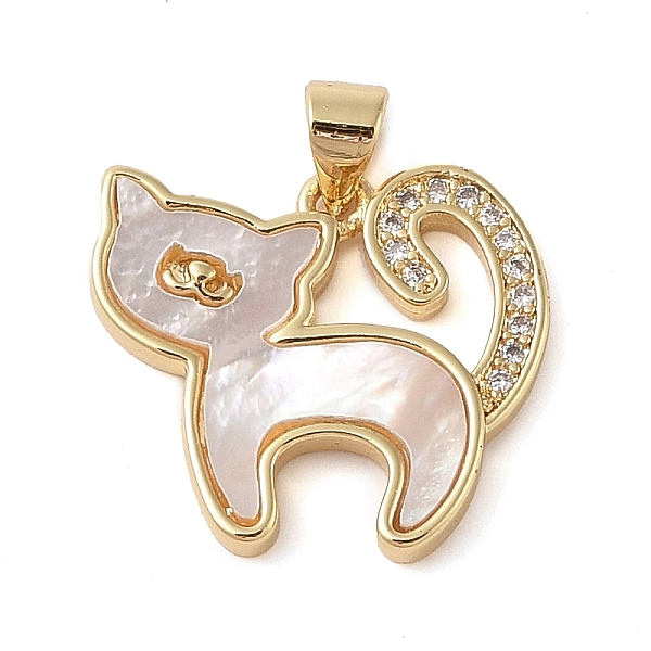 PandaHall Brass Micro Pave Clear Cubic Zirconia Pendant, with Shell, Cat Shape, Real 18K Gold Plated, 18.5x20.5x2.5mm, Hole: 4x3.5mm...
PandaHall Brass Micro Pave Clear Cubic Zirconia Pendant, with Shell, Cat Shape, Real 18K Gold Plated, 18.5x20.5x2.5mm, Hole: 4x3.5mm...