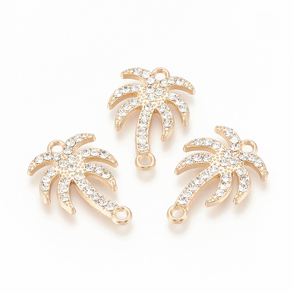 PandaHall Alloy Rhinestone Links connectors, Coconut Tree, Golden, 23x16x2mm, Hole: 1.8mm Alloy+Rhinestone Tree Clear
PandaHall Alloy Rhinestone Links connectors, Coconut Tree, Golden, 23x16x2mm, Hole: 1.8mm Alloy+Rhinestone Tree Clear