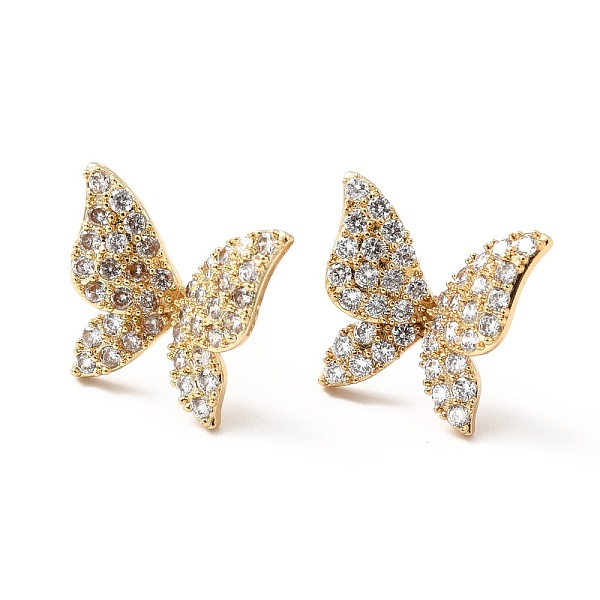 PandaHall Clear Cubic Zirconia Butterfly Stud Earrings, Brass Jewelry for Women, Lead Free & Cadmium Free & Nickel Free, Real 18K Gold...
PandaHall Clear Cubic Zirconia Butterfly Stud Earrings, Brass Jewelry for Women, Lead Free & Cadmium Free & Nickel Free, Real 18K Gold...