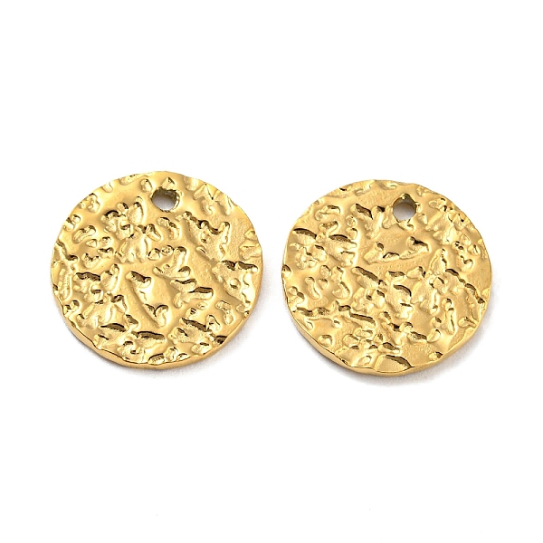 PandaHall 304 Stainless Steel Charms, Textured, Flat Round Charm, Real 18K Gold Plated, 12x1mm, Hole: 1mm 304 Stainless Steel Flat Round
PandaHall 304 Stainless Steel Charms, Textured, Flat Round Charm, Real 18K Gold Plated, 12x1mm, Hole: 1mm 304 Stainless Steel Flat Round