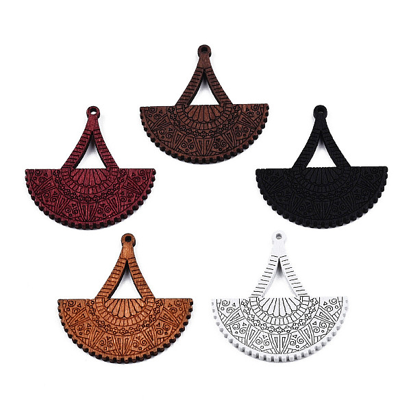 PandaHall Spray Painted Wooden Pendants, Hollow Fan Charm, Mixed Color, 38.5x37.5x2.5mm, Hole: 1.5mm Wood Fan Multicolor
PandaHall Spray Painted Wooden Pendants, Hollow Fan Charm, Mixed Color, 38.5x37.5x2.5mm, Hole: 1.5mm Wood Fan Multicolor