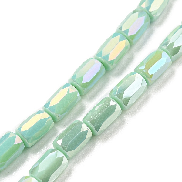 PandaHall Glass Beads Strands, AB Color Plated, Faceted Column, Medium Aquamarine, 6x4mm, Hole: 0.8mm, about 80pcs/strand, 20.08''~20.47''...
PandaHall Glass Beads Strands, AB Color Plated, Faceted Column, Medium Aquamarine, 6x4mm, Hole: 0.8mm, about 80pcs/strand, 20.08''~20.47''...
