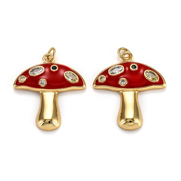 PandaHall Real 18K Gold Plated Brass Micro Pave Cubic Zirconia Pendants, with Enamel and Jump Rings, Long-Lasting Plated, Mushroom, Red...
PandaHall Real 18K Gold Plated Brass Micro Pave Cubic Zirconia Pendants, with Enamel and Jump Rings, Long-Lasting Plated, Mushroom, Red...