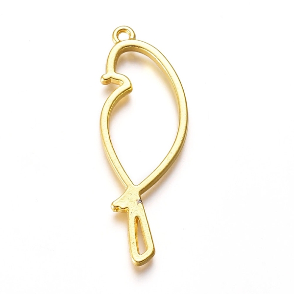 PandaHall Zinc Alloy Open Back Bezel Pendants, For DIY UV Resin, Epoxy Resin, Pressed Flower Jewelry, Bird, Golden, 45.5x16x2.5mm, Hole...
PandaHall Zinc Alloy Open Back Bezel Pendants, For DIY UV Resin, Epoxy Resin, Pressed Flower Jewelry, Bird, Golden, 45.5x16x2.5mm, Hole...