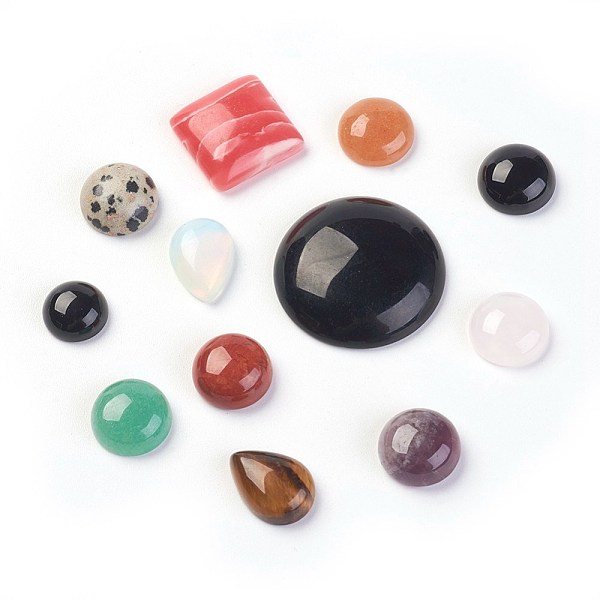 PandaHall Natural & Synthetic Gemstone Cabochons, Mixed Stone, Mixed Shapes, Mixed Color, 16~38x10~28x4~8mm Mixed Stone Mixed Shapes..., Multicolor
PandaHall Natural & Synthetic Gemstone Cabochons, Mixed Stone, Mixed Shapes, Mixed Color, 16~38x10~28x4~8mm Mixed Stone Mixed Shapes..., Multicolor