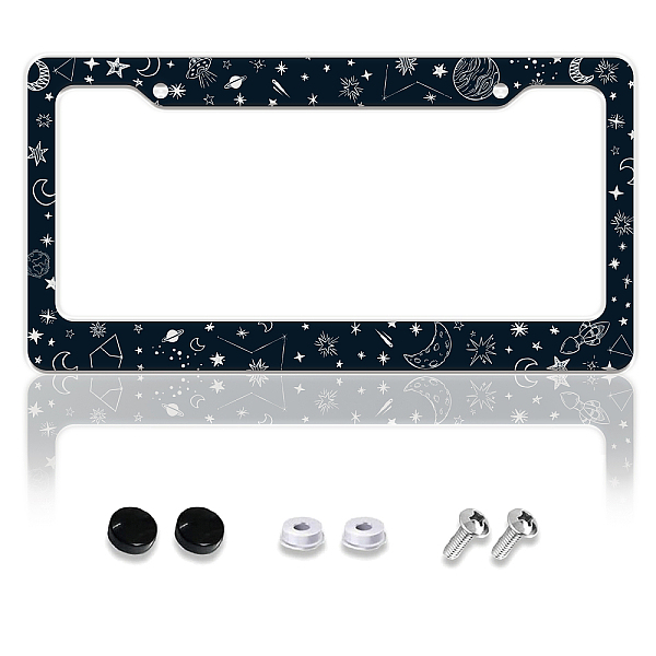 PandaHall Aluminum Alloy Decoration Frame, for Licence Plate, with Screw & Nut, Rectangle, Moon, 160x310x5mm Aluminum Alloy Moon
PandaHall Aluminum Alloy Decoration Frame, for Licence Plate, with Screw & Nut, Rectangle, Moon, 160x310x5mm Aluminum Alloy Moon