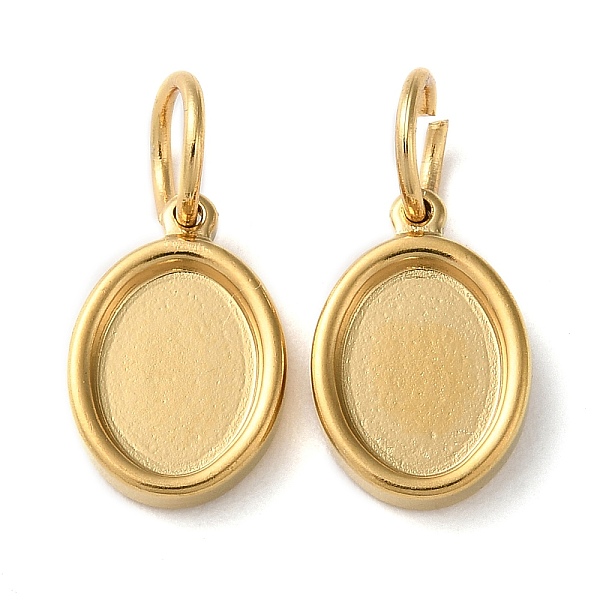 PandaHall 304 Stainless Steel Pendant Cabochon Settings, with Jump Rings, Oval, Real 18K Gold Plated, Tray: 8x6mm, 12x8x2mm, Hole: 4mm 304...
PandaHall 304 Stainless Steel Pendant Cabochon Settings, with Jump Rings, Oval, Real 18K Gold Plated, Tray: 8x6mm, 12x8x2mm, Hole: 4mm 304...