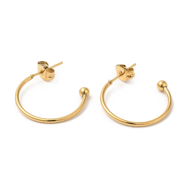 PandaHall 304 Stainless Steel Stud Earring, Half Hoop Ear Stud, Real 18K Gold Plated, 19.5x3x20mm 304 Stainless Steel Letter C
PandaHall 304 Stainless Steel Stud Earring, Half Hoop Ear Stud, Real 18K Gold Plated, 19.5x3x20mm 304 Stainless Steel Letter C