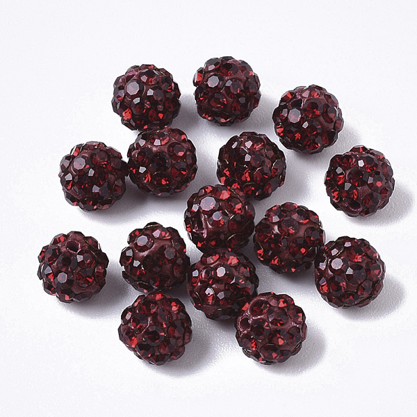 PandaHall Pave Disco Ball Beads, Polymer Clay Pave Rhinestone Beads, Round, Half Drilled, Siam, PP15(2.1~2.2mm), 4 Rows Rhinestone, 6.5mm..., Red
PandaHall Pave Disco Ball Beads, Polymer Clay Pave Rhinestone Beads, Round, Half Drilled, Siam, PP15(2.1~2.2mm), 4 Rows Rhinestone, 6.5mm..., Red
