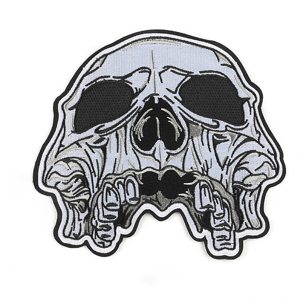 PandaHall Computerized Embroidery Cloth Sew on Patches, Costume Accessories, Skull, Black, 181x137mm Cloth Skull Black
PandaHall Computerized Embroidery Cloth Sew on Patches, Costume Accessories, Skull, Black, 181x137mm Cloth Skull Black
